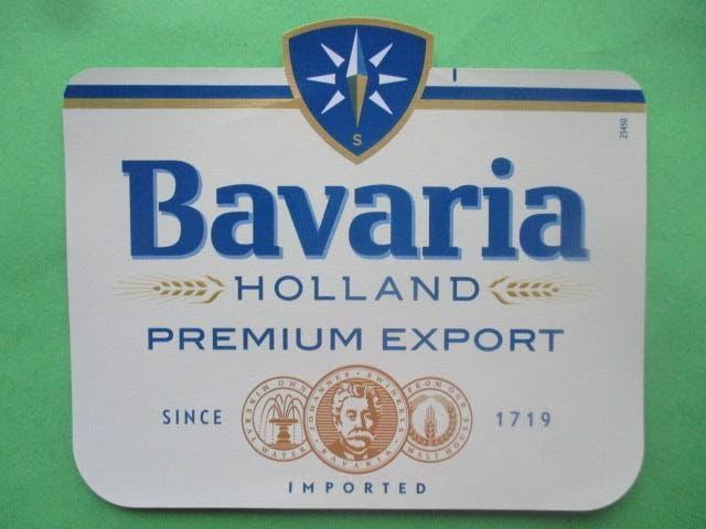 bieretiket Nederland 16-5 (5A) bavaria, Verzamelen, Biermerken, Ophalen of Verzenden, Nieuw, Overige typen, Bavaria