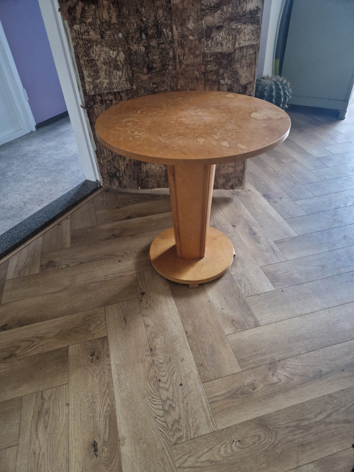 art deco tafeltje, Ophalen