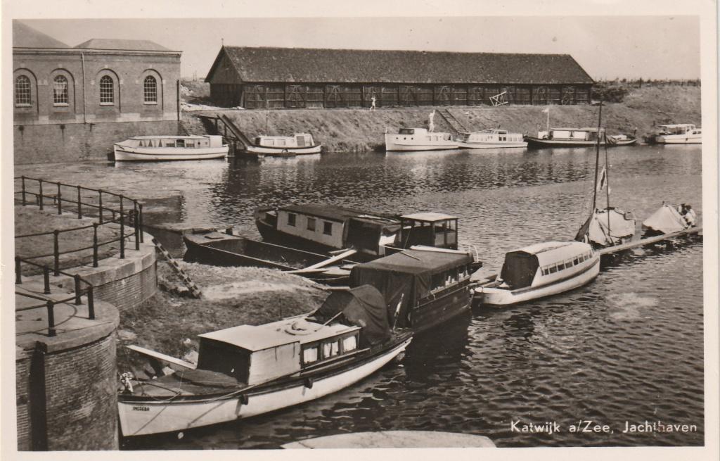 Katwijk aan zee  Jachthaven, Ophalen of Verzenden, 1940 tot 1960, Ongelopen, Zuid-Holland