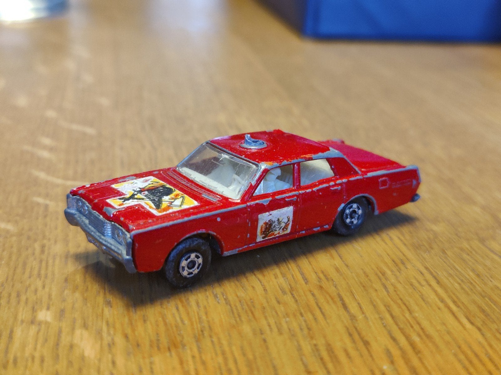 Matchbox Mercury Cougar BRANDWEER, Ophalen of Verzenden, Zo goed als nieuw, Auto