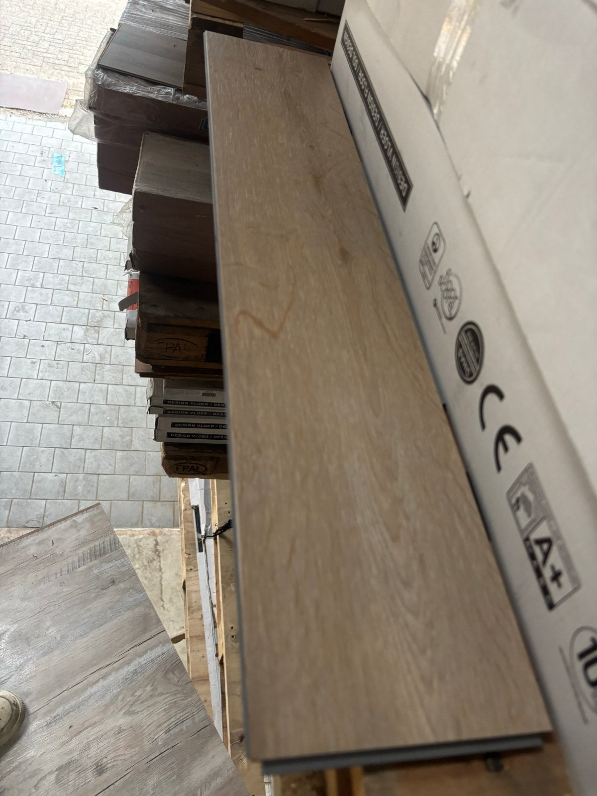 39 m2 Klik PVC Visgraat Eiken Vloer