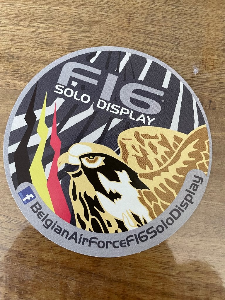 Luchtmacht sticker /stickers België Belgische luchtmacht F16, Ophalen of Verzenden, Luchtmacht, Nederland, Embleem of Badge