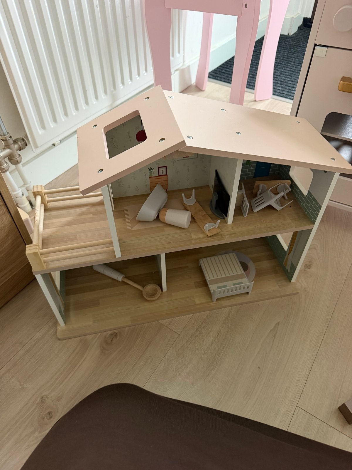 Speelset: Kaptafel, Keuken en Poppenhuis, Ophalen of Verzenden, Gebruikt, Meisje