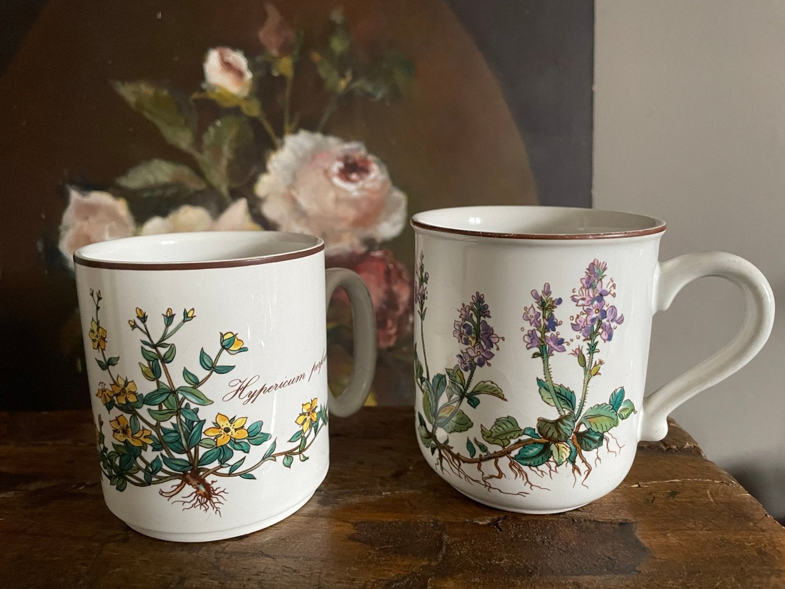 Villeroy & Boch Botanica Mokken - Set van 2, Villeroy & Boch, Vintage, Zo goed als nieuw, Porselein