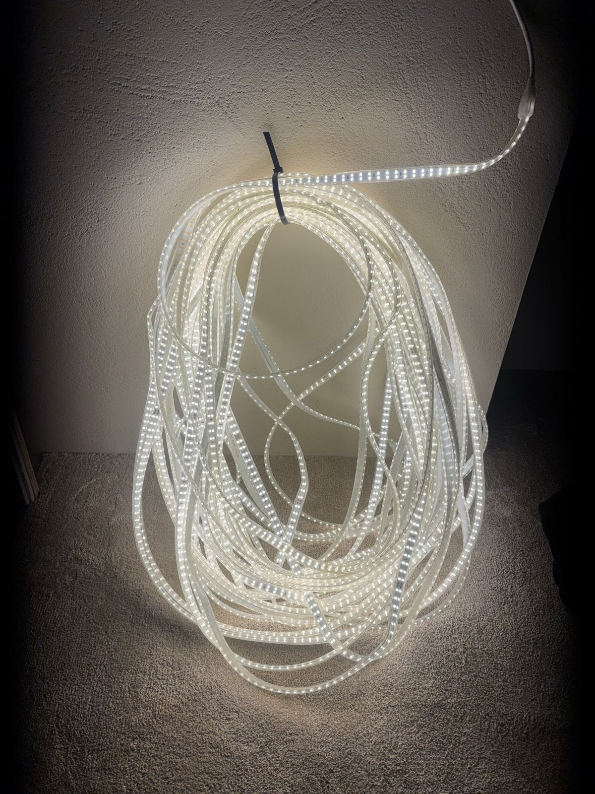 HofTronic Dimbare LED Lichtslang lichtsnoer 50m - Warm Wit, Ophalen of Verzenden, Gebruikt, Minder dan 50 watt