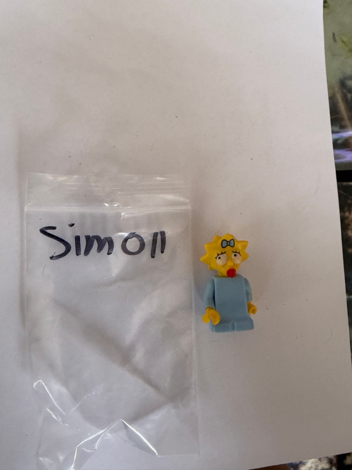 Lego Minifiguur Sim011 Maggie Simpson The Simpsons, Ophalen of Verzenden, Gebruikt, Lego