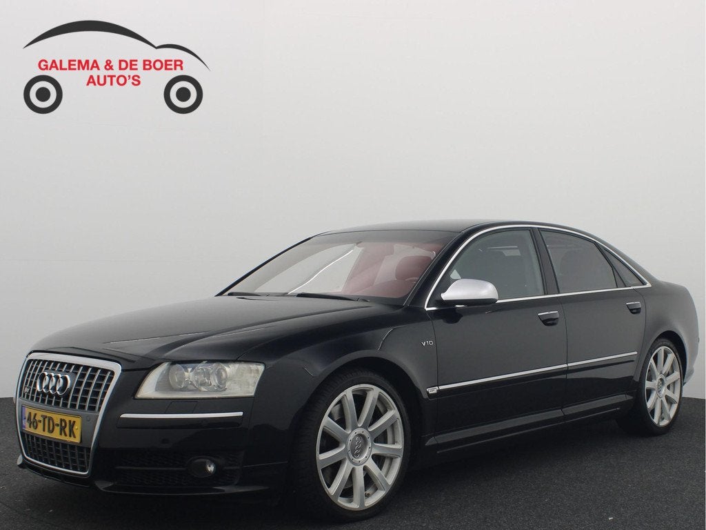 Audi S8 5.2 S8 Pro Line NL-AUTO / BANG&OLUFSEN / LUCHTVERING, Auto's, Audi, Automaat, Gebruikt, Zwart, 5204 cc