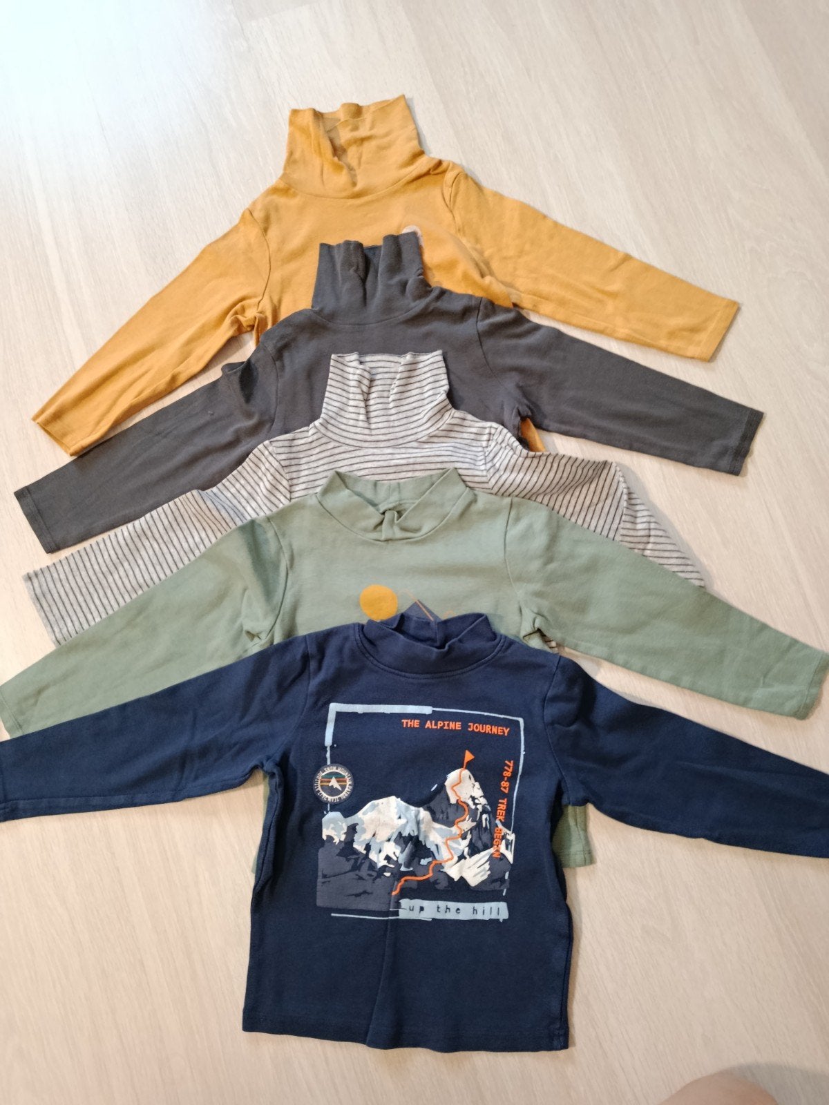 5x coltrui maat 116 (6 jaar), Ophalen of Verzenden, Gebruikt, Orchestra, Jongen of Meisje