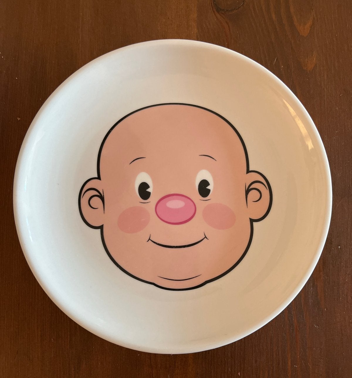 Fred and Friends foodface dinerbord 23 cm, Keramiek, Nieuw, Ophalen of Verzenden, Bord(en)