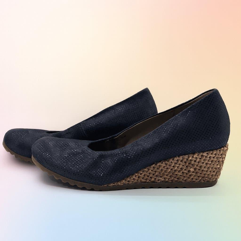 Gabor, maat 40.5 Blauwe espadrilles op sleehak, Gabor, Zo goed als nieuw, Espadrilles of Moccasins, Verzenden