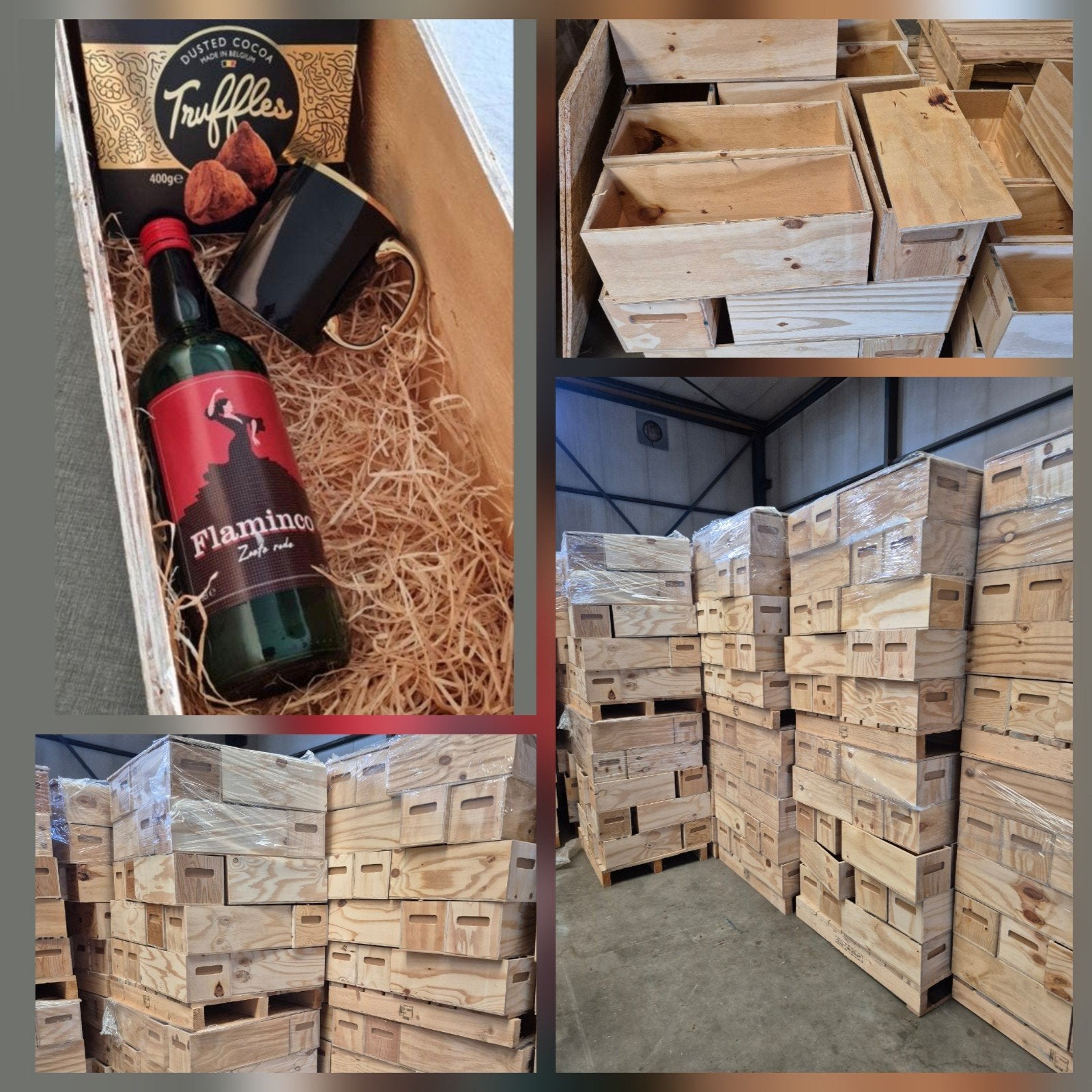 Pallet met 30 kistjes 51x20x20 nu €50,- leuk voor kerstpakke, Ophalen of Verzenden