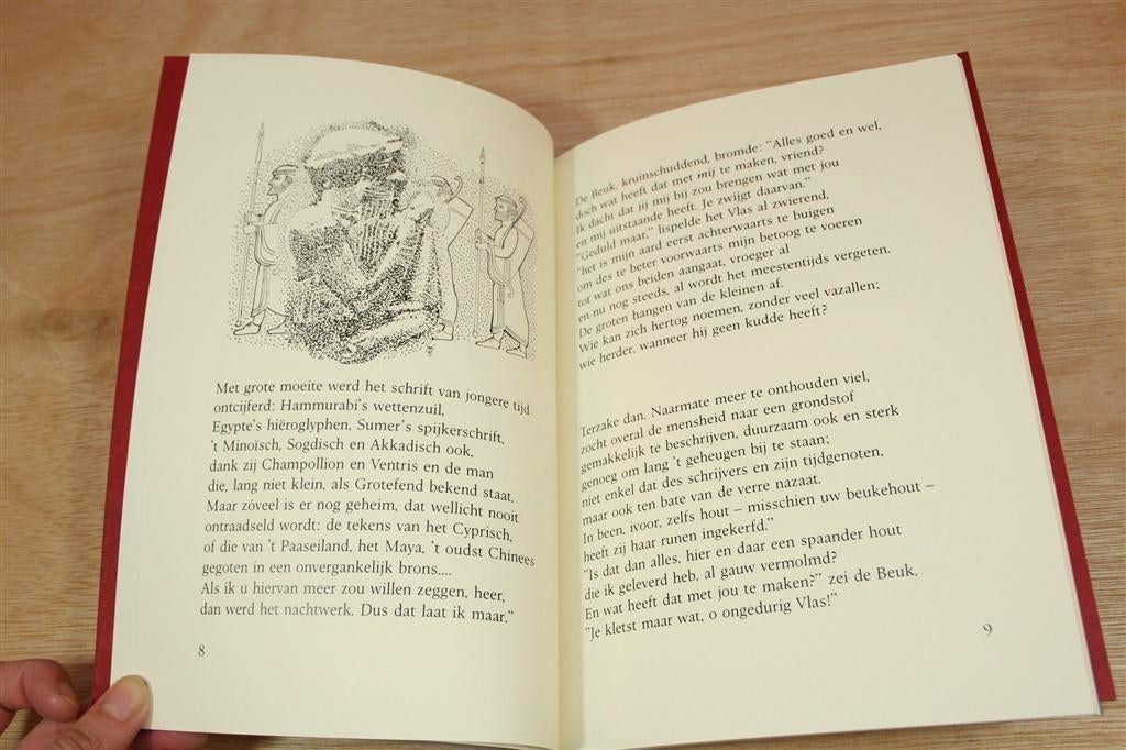 Het Vlas en de Beuk — Fabel Uitgave Bührmann-Ubbens Papier, Verzenden, Gelezen