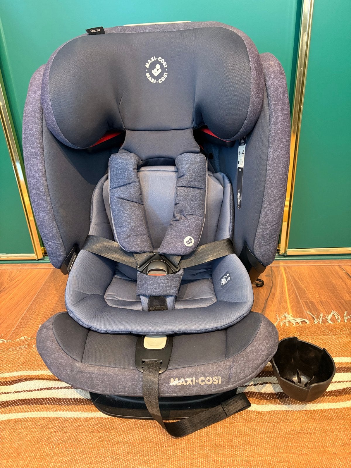 Maxi Cosi Titan Pro autostoel incl transporthoes, Ophalen, Autogordel of Isofix, Gebruikt, Verstelbare rugleuning