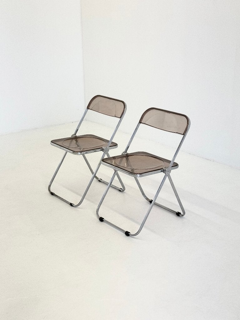 Set 2 Plia klap stoelen Anonima Castelli Giancarlo Piretti, Huis en Inrichting, Gebruikt, Twee, Overige kleuren, -