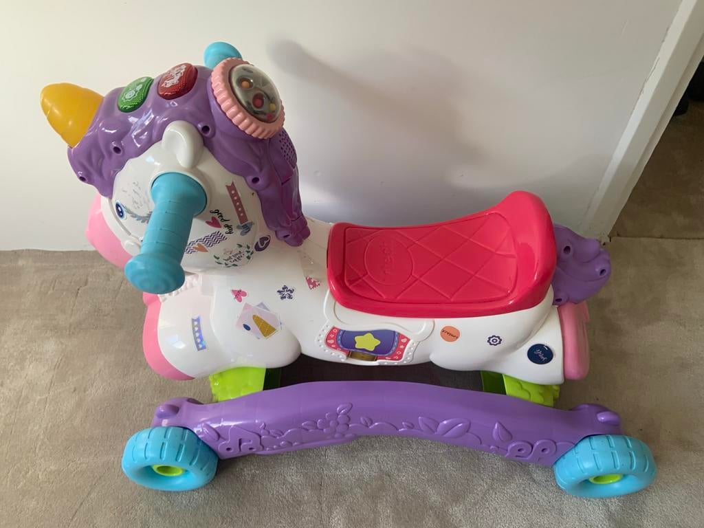 VTech Eenhoorn 3-in-1 Speel- en Groeieenhoorn, Ophalen of Verzenden, Zo goed als nieuw