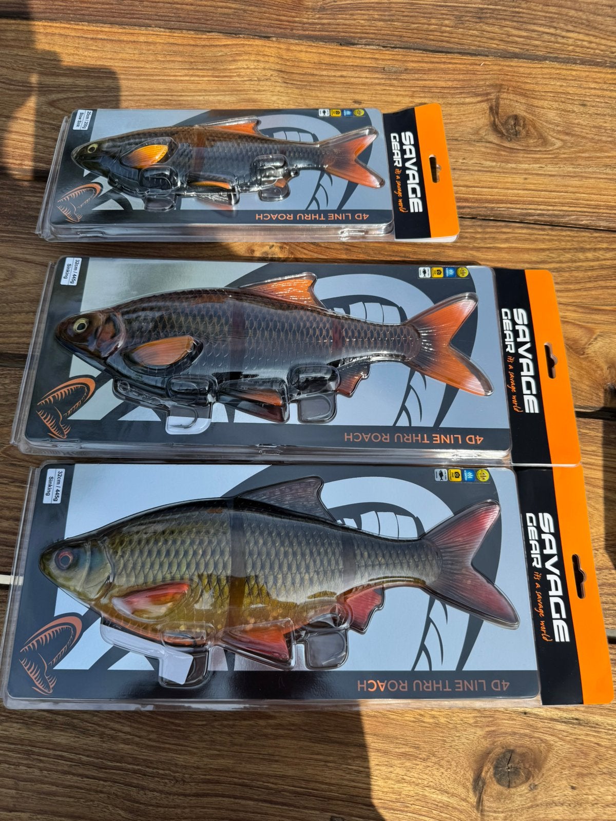 savage gear line thru roach 25cm en 200gr / en 32 cm en 445g, Ophalen of Verzenden, Nieuw, Overige typen