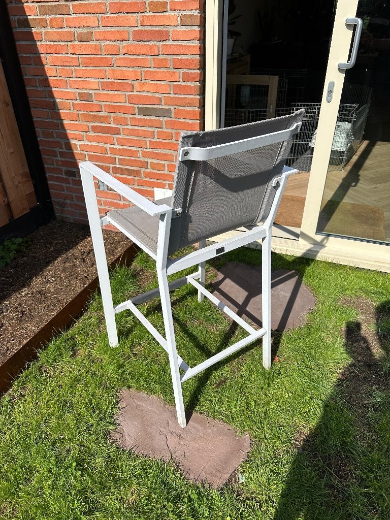 Bellagio barkruk voor de tuin, Ophalen, Gebruikt, Aluminium