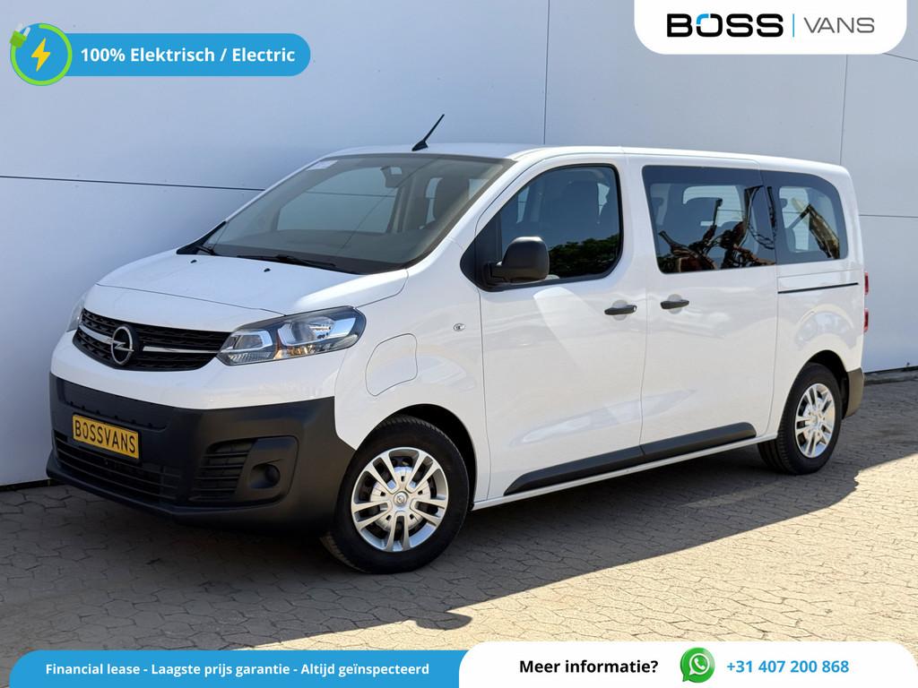 Opel e-Vivaro L2H1 75 kWh 136PK 9-persoons L2H1 330km WLTP 9, Auto's, Bestelauto's, Gebruikt, Zwart, 230 km, Wit