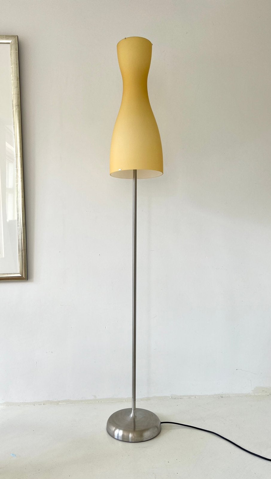 Vetro Murano staande lamp met dubbele schakelaar, Ophalen, Zo goed als nieuw, Glas, Modern