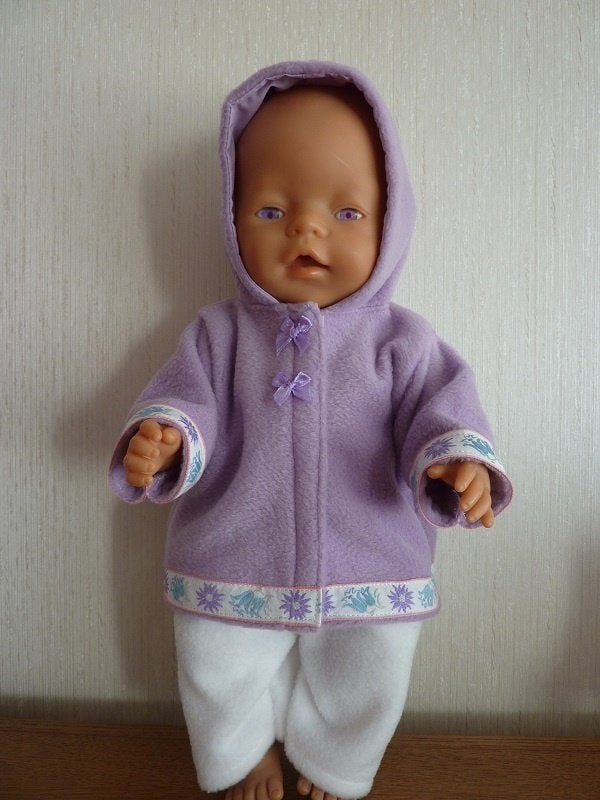 Jasje met capuchon en broek voor de baby born pop van 443 cm, Ophalen of Verzenden, Nieuw, Babypop