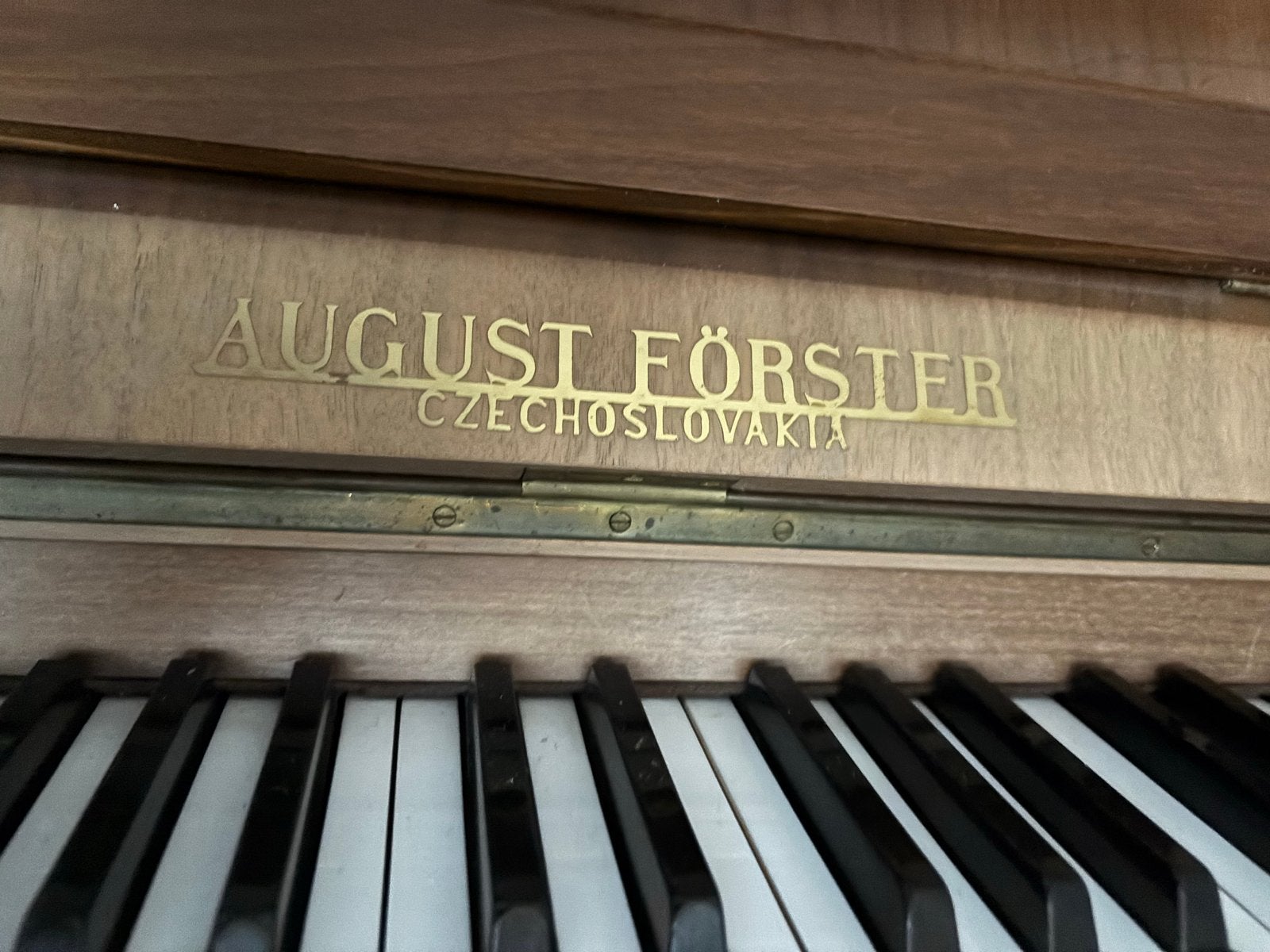 August Förster Piano - Tsjechoslowaaks vakmanschap, Muziek en Instrumenten, Piano's, Ophalen of Verzenden, Gebruikt, Bruin, Piano