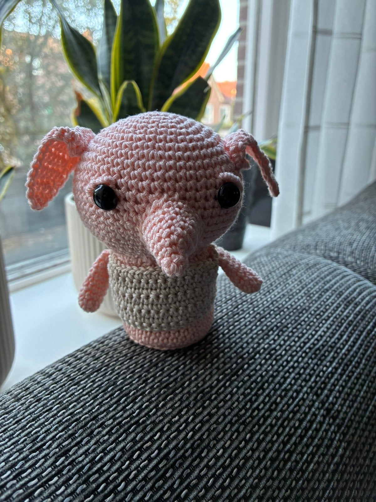 Gehaakte dobby, Ophalen of Verzenden, Zo goed als nieuw, Haken, Overige typen