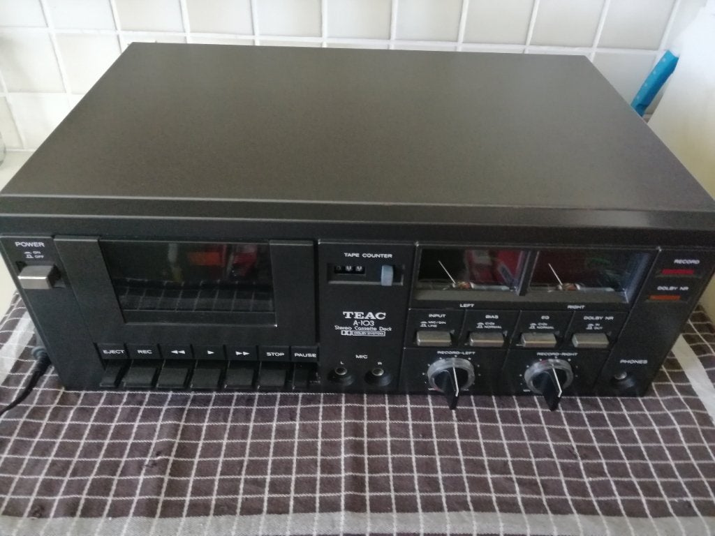 Teac A-103 stereo vintage cassettedeck a 103 dolby opknapper, Ophalen of Verzenden, Enkel, Overige merken, Auto-reverse