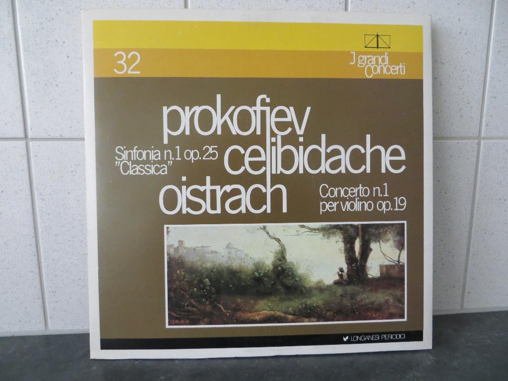 LP Prokofiev - Celibidache Oistrach, Cd's en Dvd's, Gebruikt, Overige typen, Ophalen of Verzenden, Romantiek