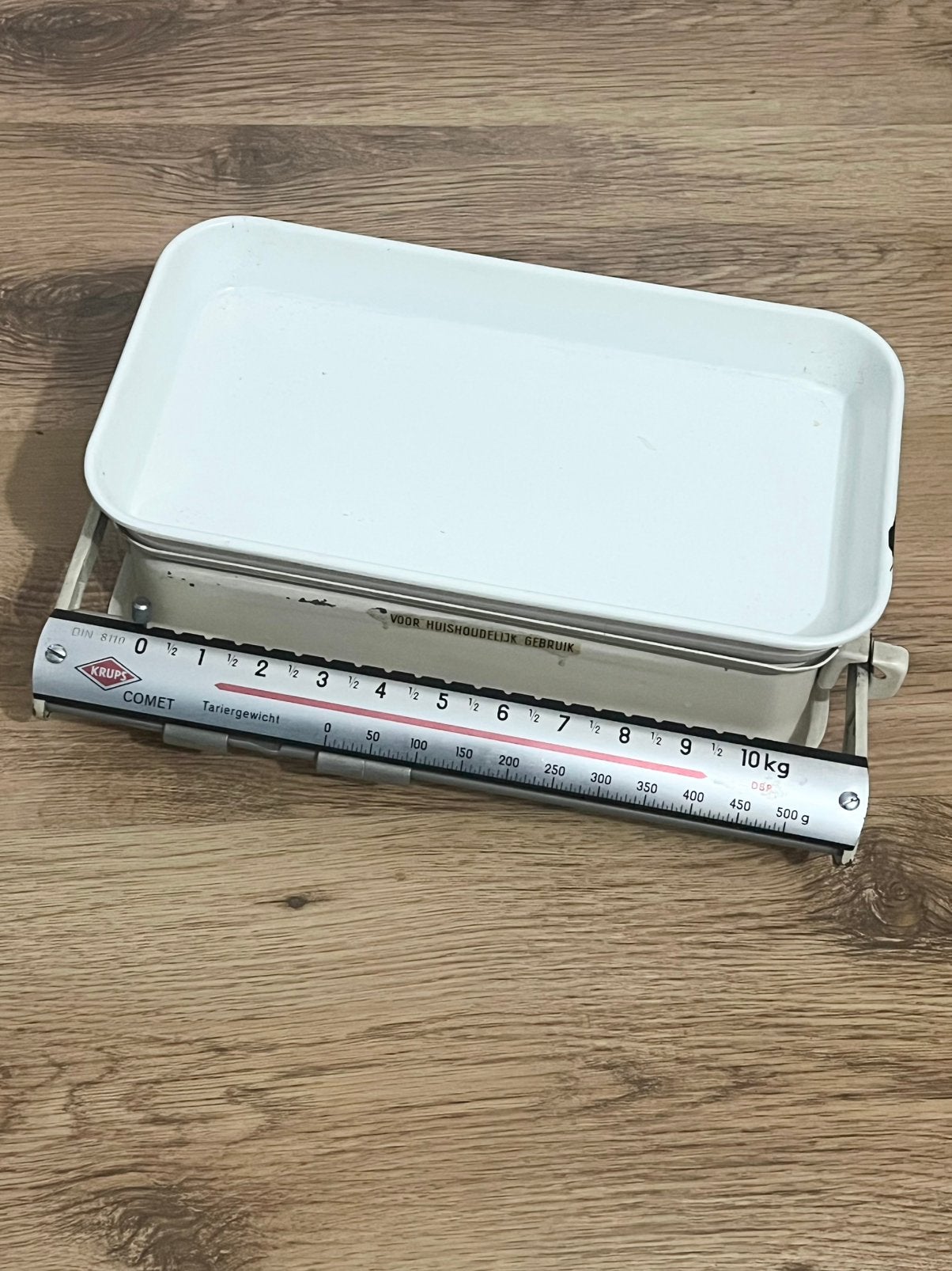 Vintage Krups Comet Keukenweegschaal - Tot 10 kg, Ophalen of Verzenden, Gebruikt, Overige typen, 50 tot 100 kg