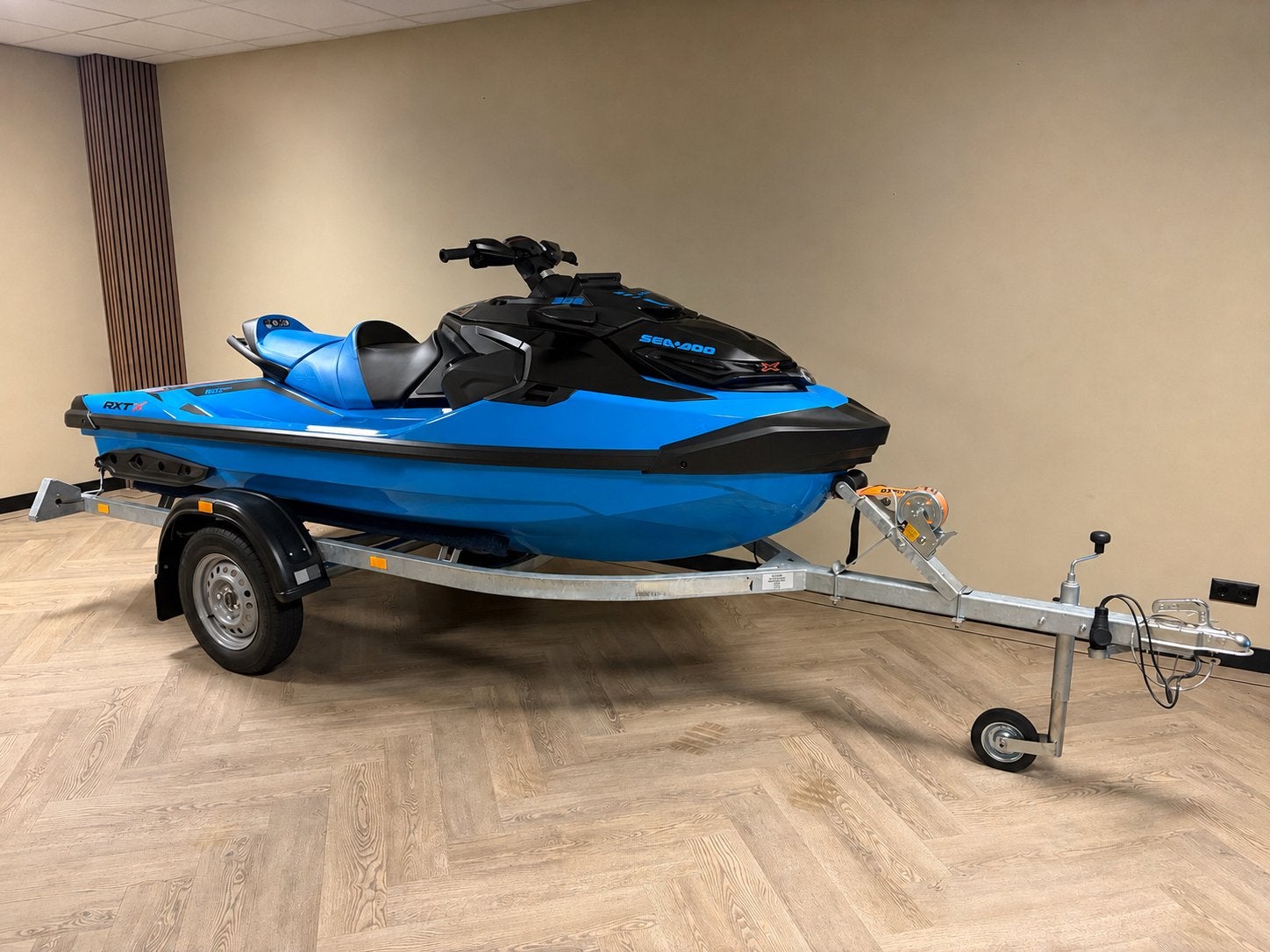 Sea-Doo RXT-X RS 325 Gullstream Blue Incl trailer, Watersport en Boten, Jetski's en Waterscooters, Ophalen, Nieuw, Benzine, 200 pk of meer