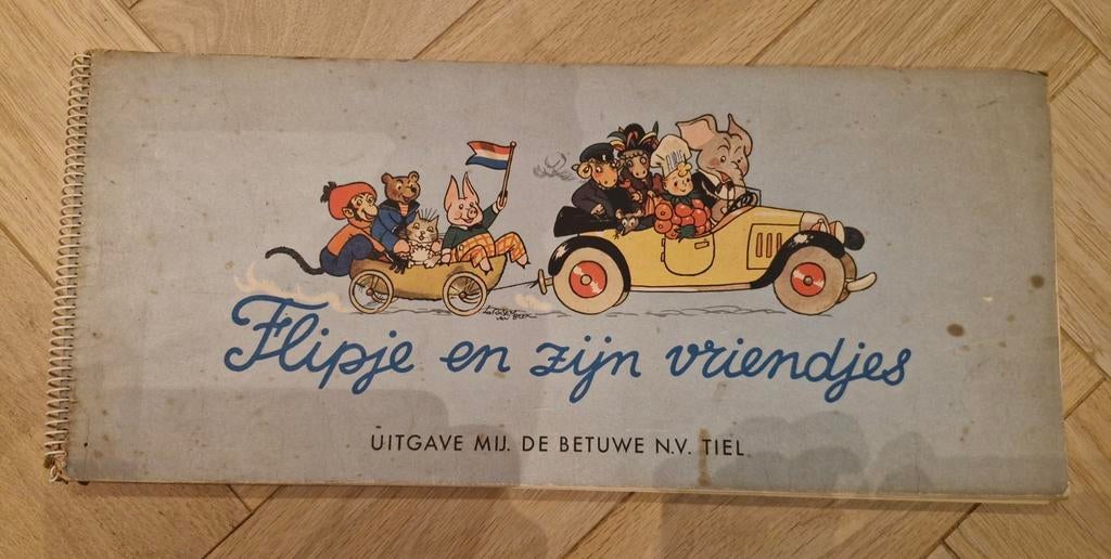 Flipje en zijn vriendjes - Vintage Plaatjesalbum, Boeken, Ophalen, Gelezen, E.M. ten Harmsen van der Beek, Plaatjesalbum