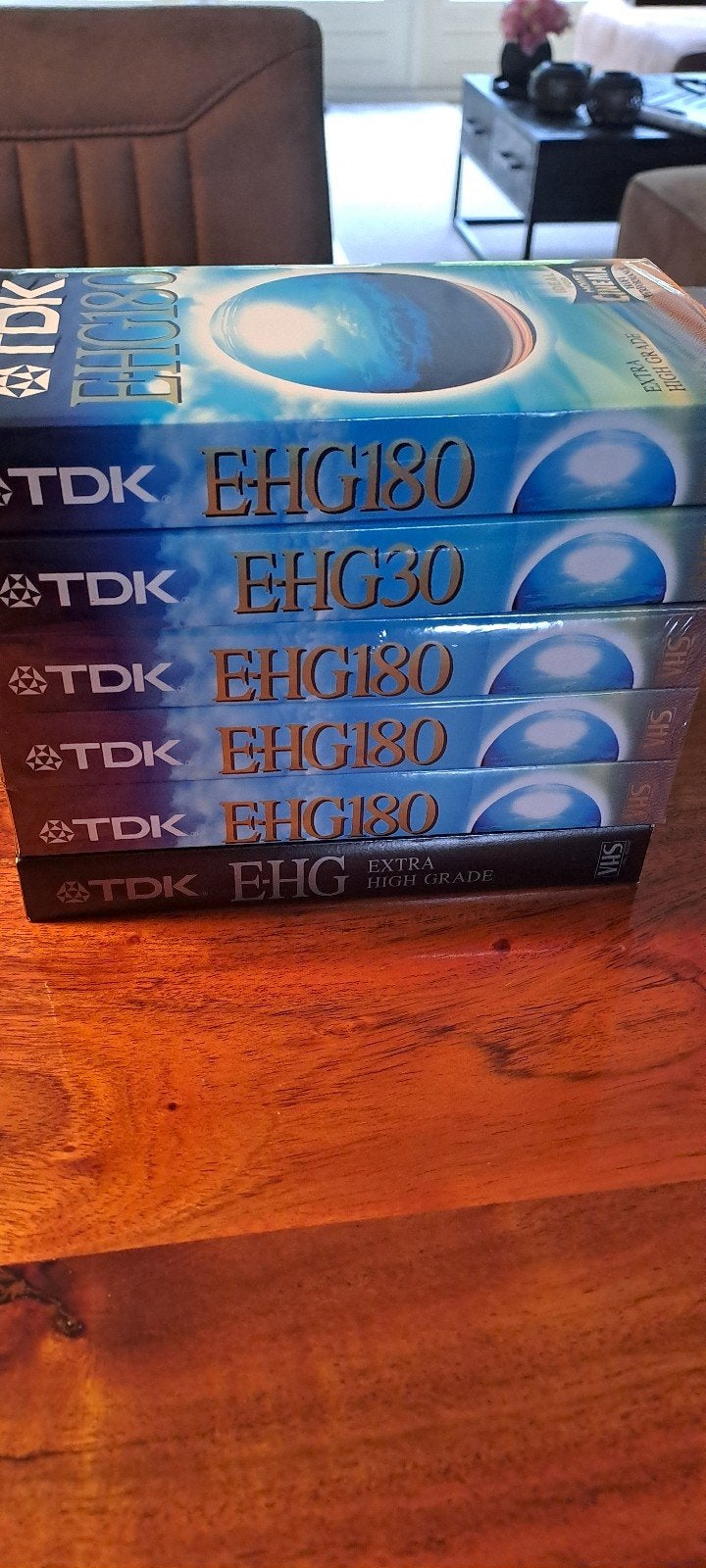 TDK EHG VHS Cassettes - 6 stuks, nieuw, Ophalen of Verzenden, Nieuw in verpakking