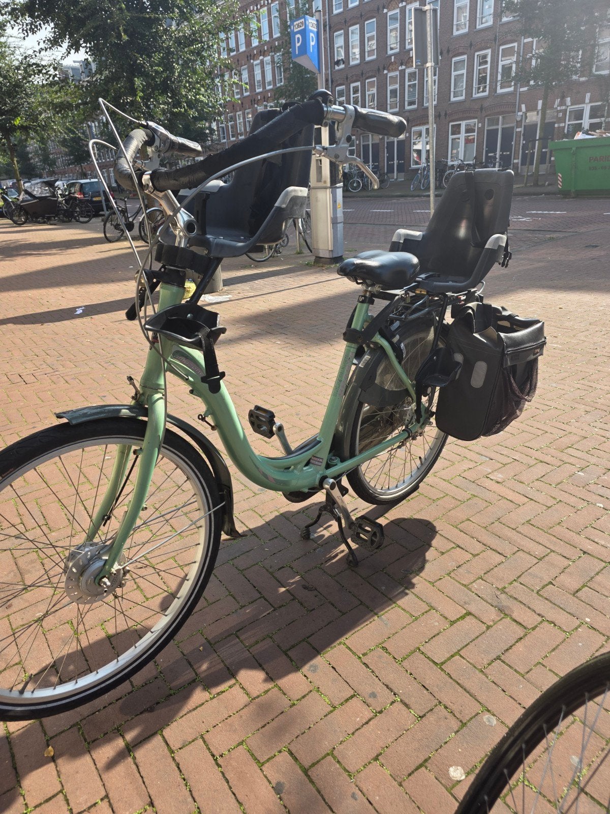 Stadsfiets met kinderzitjes, Terugtraprem, 50 tot 53 cm, Ophalen, Overige merken
