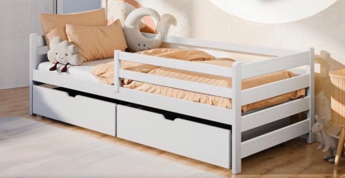 Nog een mooi eenpersoons kinderbed 200x90 incl lattenbodem, Kinderen en Baby's, Ophalen, 85 tot 100 cm, Zo goed als nieuw, Lattenbodem