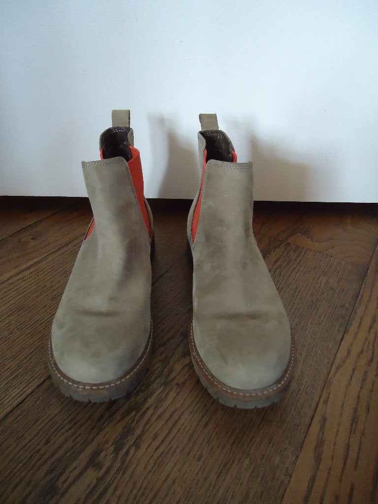 bruin met roze Ecco stoere schoenen maat 40, Ecco, Bruin, Ophalen of Verzenden, Sneakers of Gympen