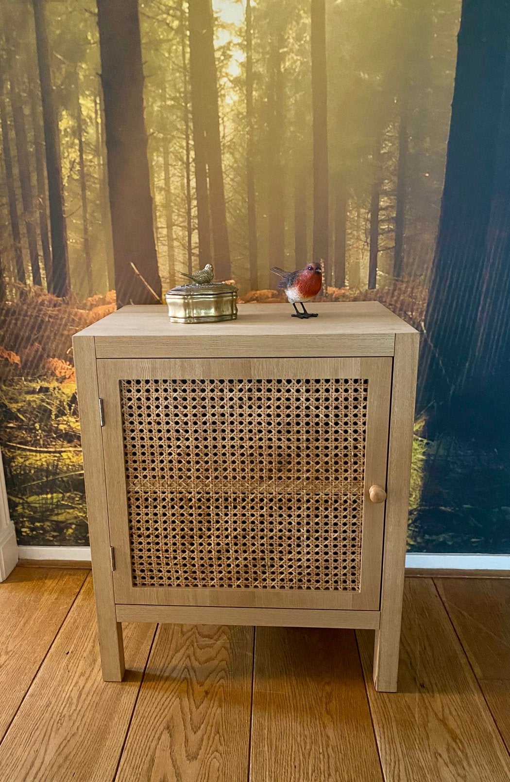 Prachtig webbing  kastje met deurtje (50x35x60), Huis en Inrichting, Ophalen, 1 of 2 laden, 50 tot 100 cm, Zo goed als nieuw