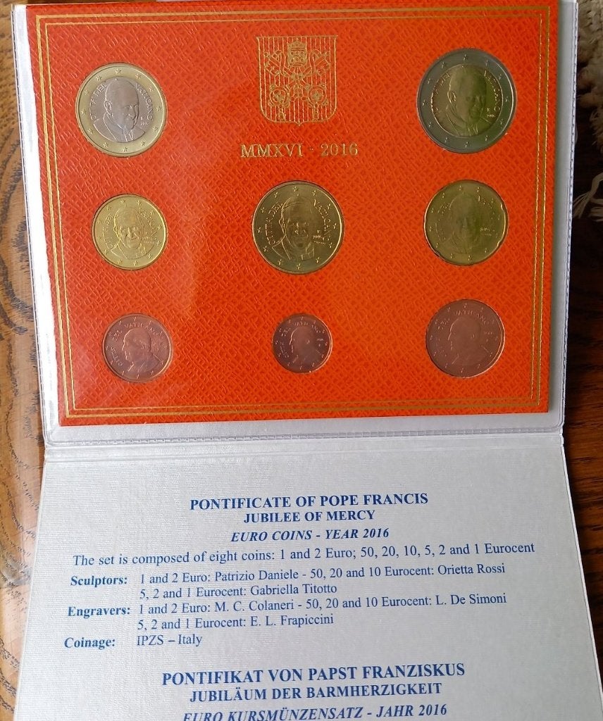 Muntset Vaticaan 2016 BU, Ophalen of Verzenden, Vaticaanstad, Overige waardes