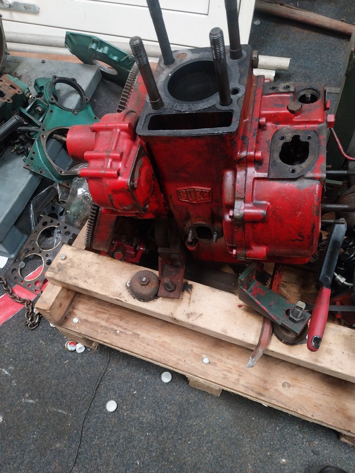 Onderblok 1 cilinder bukh dv10, Ophalen, Dieselmotor