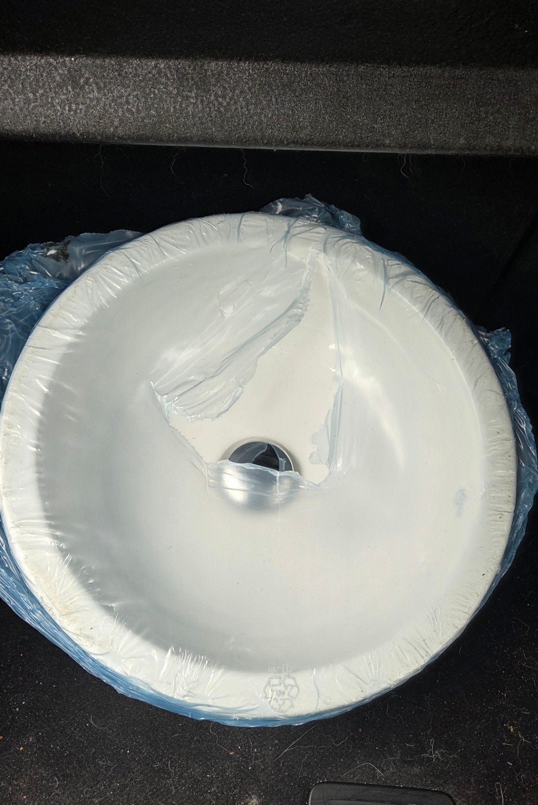 Ideal Standard 40cm waskom. Met afvoerplug (1.1/4" 32), Ophalen, Minder dan 50 cm, Zo goed als nieuw, Minder dan 25 cm