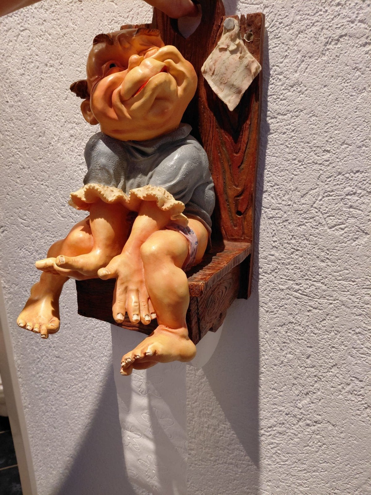 Grappige laaf wc-rolhouder, Meerkleurig, Overige stijlen, Kunststof, Ophalen of Verzenden