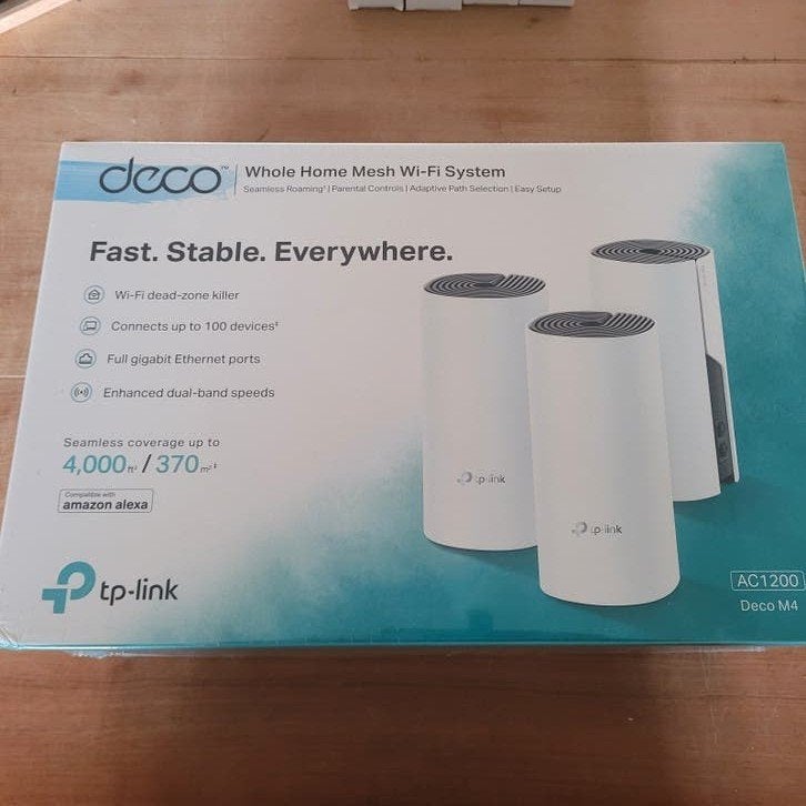 TP-Link Deco M4 AC1200 Whole Home Mesh WiFi Systeem - Nieuw, Computers en Software, Routers en Modems, Ophalen of Verzenden, Nieuw