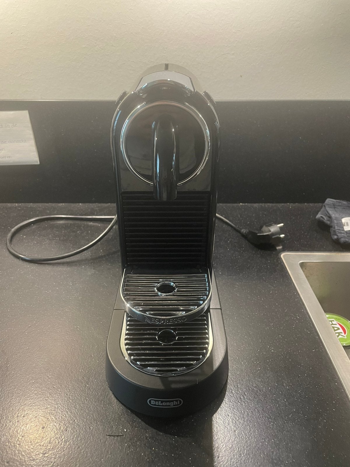 De’Longhi Nespresso EN 167.B koffiemachine in nieuwstaat, Witgoed en Apparatuur, Koffiezetapparaten, Espresso apparaat, Ophalen of Verzenden