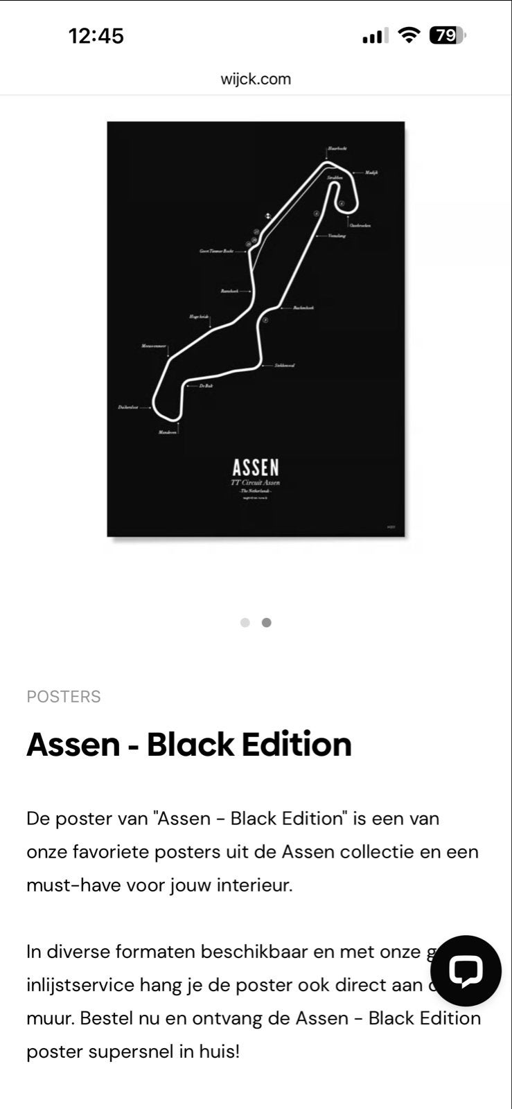 Assen TT Circuit Black Edition Poster 40x50cm, Verzamelen, Rechthoekig Staand, Nieuw, Ophalen of Verzenden, Sport