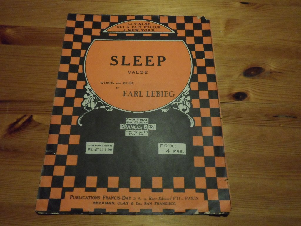 Sleep - earl liebig, Zang, Gebruikt, Ophalen of Verzenden, Artiest of Componist