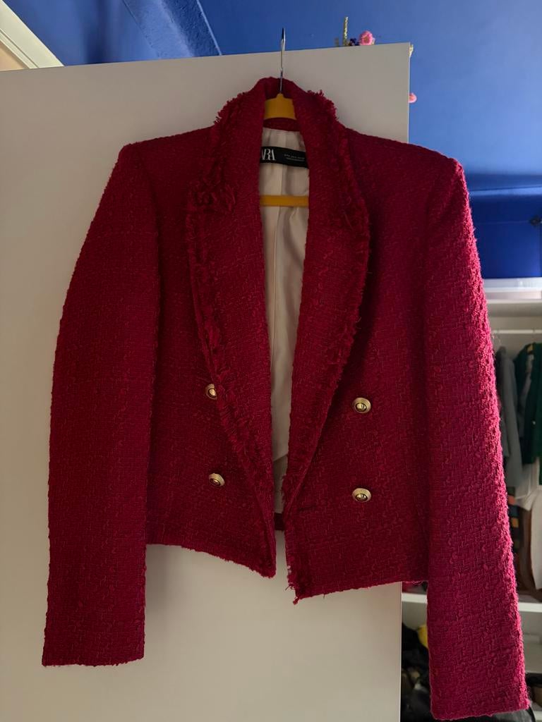 Nooit gedragen Zara Blazer Maat S, Ophalen, Nieuw, Jasje, Roze
