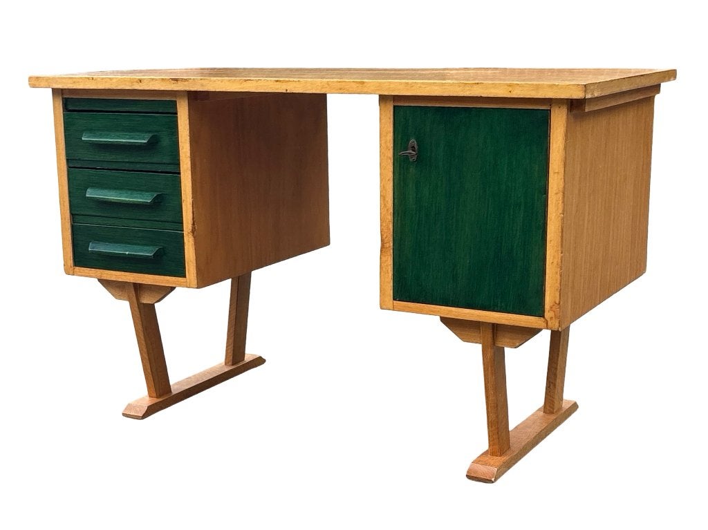 Vintage Bureau Jaren 60 Compacte Werkplek Design, Ophalen, Vintage bureau, Vintage bureau, Vintage bureau