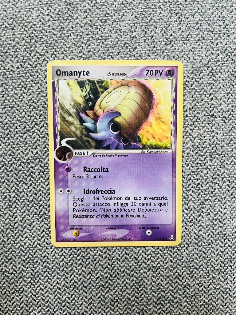 Omanyte 74/110 Ex Holon Phantoms Pokemon, Verzenden, Zo goed als nieuw, Losse kaart, Foil