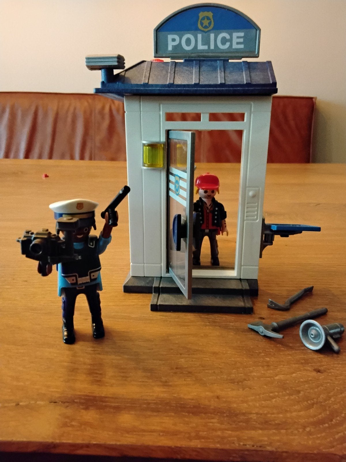 Playmobil Politie Verhoorkamer met figuren, Ophalen of Verzenden, Zo goed als nieuw, Complete set