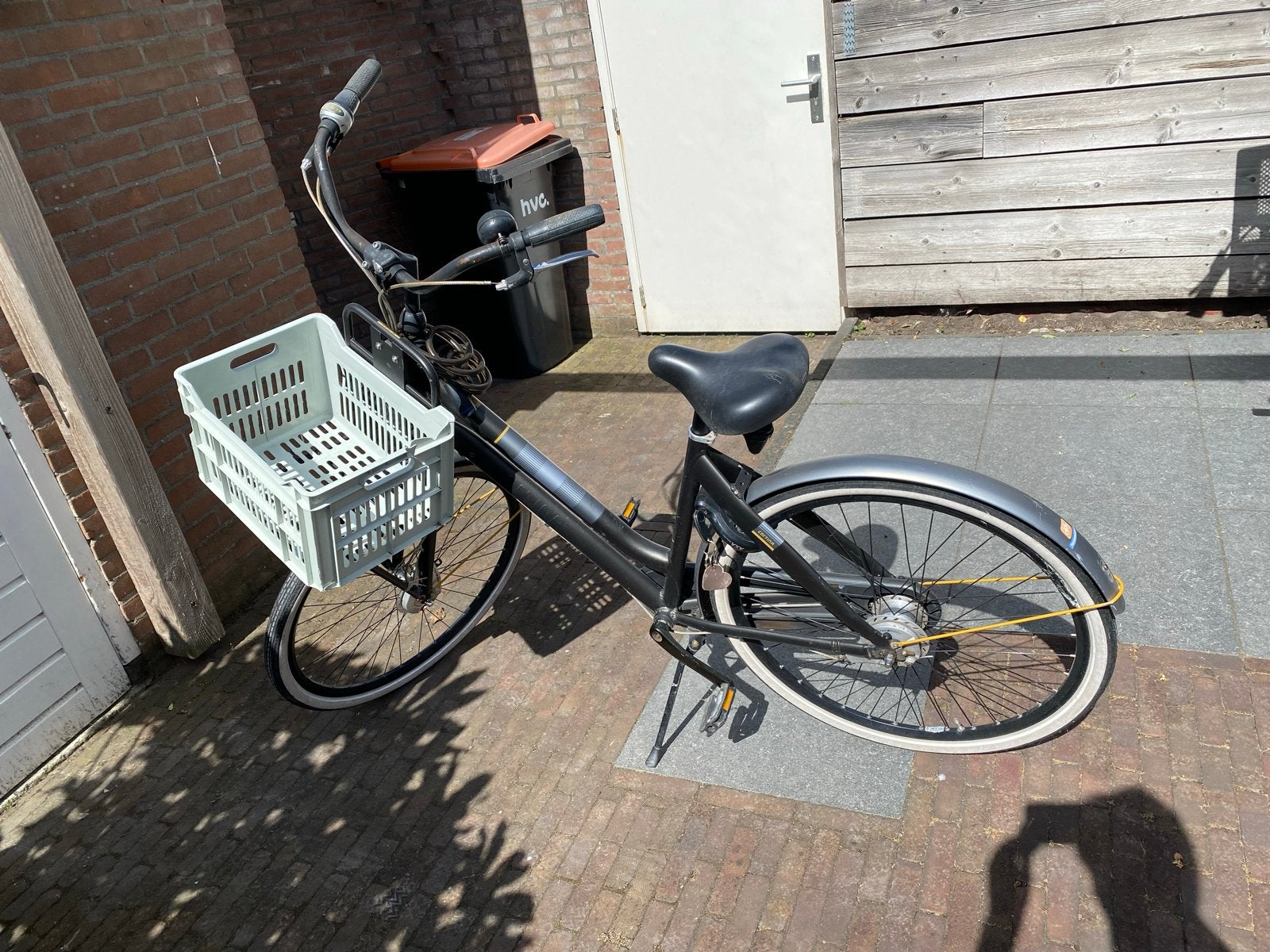 Cortina Transportfiets Dames met krat, Gebruikt, Versnellingen, 50 tot 53 cm, Trommelrem
