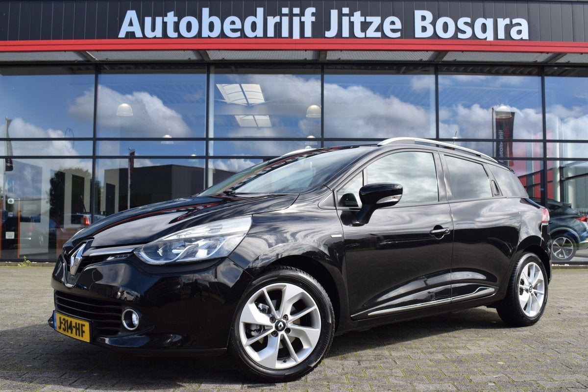 Renault Clio Estate 0.9 TCE Expression ECC | Full Map Navi |, 898 cc, Stof, 580 kg, Zwart